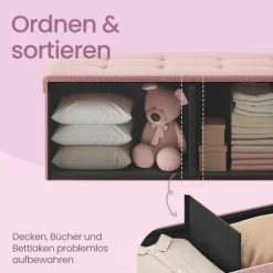 Rootz Seat Bryst med opbevaring - Sæde med opbevaring - Sædearrangør - Meget elastisk skum - 38 cm x 110 cm x 38 cm - Pink