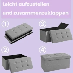 Rootz Seat Bryst med opbevaring - Skobænk - Sengekiste - Høj holdbarhed - 76 x 38 x 38 cm