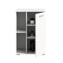 Rootz Shoe Cabinet - Garderobe - Indgangsarrangør - Wood Material - White - Ca. 55x79x37 cm