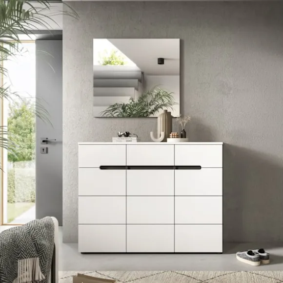 Rootz Shoe Cabinet - Shoe Storage - Footwear Organizer - Nem vedligeholdelse - 120x94x37 cm - Hvid efterligning