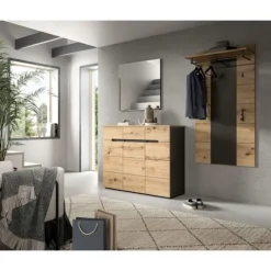 Rootz Shoe Cabinet - Skoopbevaring - Arrangør af fodtøj - holdbar og stabil - 94 cm x 120 cm x 37 cm