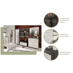 Rootz Shoe Cabinet Scout - Garderobe Stykke - Skoarrangør - High Gloss Front - Bæredygtigt træ - 90 cm x 96 cm x 37 cm