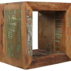 Rootz Sidebord Shabby-Chic Genbrug Mango massivt træ bord brun Lille bord 45x45x35cm Design Cube