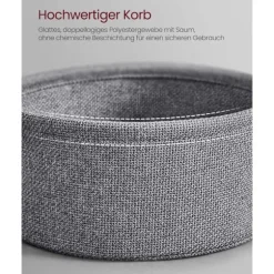 Rootz sidebordssæt - endebord - stofopbevaringskurv - spånplader og stål - Max 40 kg kapacitet - 75 cm x 45 cm - sort/grå