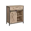 Rootz Sideskab - Opbevaringsenhed - Spånpladestål - Eg Brun-Sort - 30 cm x 70 cm x 80 cm - Heavy-Duty - Skuffe - 20,3 kg Vægt - 30 kg Kapacitet