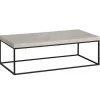 Rootz Simple sofabord - Moderne bord - Stor hyldebord - Robust metalramme - 120 cm x 60 cm x 38 cm