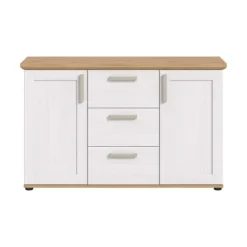 Rootz skænk - Buffet - Opbevaringsskab - Optimal organisation - 129x80x40cm - Hvid og brun