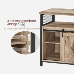Rootz skænk - køkkenskab - opbevaringsskab - holdbar stålramme - 33 cm x 100 cm x 80 cm