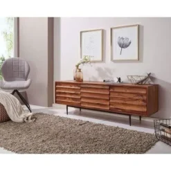 Rootz Skænke - Skænkskabe - Lavt TV skab - Brun - 147 x 38 x 50 cm