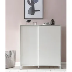 Rootz skoskab træ hvid 100x108x37,5 cm hylde høj - Design skohylde Stort 20 par sko Skohylde entre - Skoopbevaringsplads sparer - Skoopbevaringsrum mø | Fyndiq