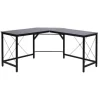 Rootz Skrivebord - Kontorbord - Spillebord - L Shape Skrivebord - Sort - 150 x 150 x 76 cm