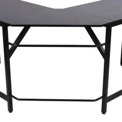 Rootz Skrivebord - Kontorbord - Spillebord - L Shape Skrivebord - Sort - 150 x 150 x 76 cm