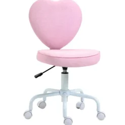 Rootz Skrivebordsstol - Stol drejelig - Stol Computer - Stol - Stolesæde - Pink - 40 x 50 x 79-89 cm