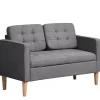 Rootz Sofa - 2-personers - Dobbelt sovesofa - Grå - 111 x 62 x 78 cm