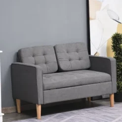 Rootz Sofa - 2-personers - Dobbelt sovesofa - Grå - 111 x 62 x 78 cm