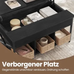 Rootz Sofabord - Højdejusterbar bordplade - Træspanelbord - Stålramme - 60 cm x 100 cm x (48-62) cm