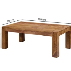 Rootz Sofabord - Massivt Træ Sofabord - Sofaborde - Træ - 110 x 60 cm