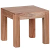 Rootz Sofabord - Sidebord - Massivt træ - 45 x 45 cm - Brun - Sofaborde