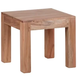 Rootz Sofabord - Sidebord - Massivt træ - 45 x 45 cm - Brun - Sofaborde
