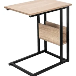 Rootz sofabord - sidebord - lys eg - robust konstruktion - let at samle - alsidigt - kompakt design - 55 cm x 36 cm x 59,5 cm
