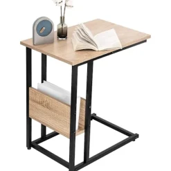 Rootz sofabord - sidebord - lys eg - robust konstruktion - let at samle - alsidigt - kompakt design - 55 cm x 36 cm x 59,5 cm