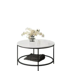 Rootz sofabord - stuebord - sofatisk - justerbar fod - 80 cm D x 46 cm h
