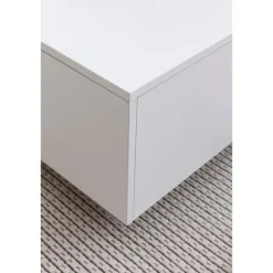 Rootz sofabord træ 60 x 60 x 35,5 cm spånplade - Sofabord Sofabord Moderne - Sidebord Firkantet Hvid - Design sofabord loungebord - Hvidt sofabord stu | Fyndiq