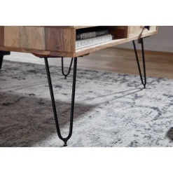 Rootz Solid Wood Sofabord - Moderne Bord - Stuemøbler - Akacietræ - 110cm x 60cm x 40cm