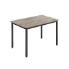 Rootz Spisebord - Greige Meleret - Spånpladestål - 120kg Kapacitet - 70cm x 110cm x 77cm - Monteringsvejledning
