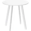 Rootz Spisebord - Køkkenbord - Til 2 personer - Højglans overflade - Med bordfødder - Hvid - 72 x 72 x 75cm
