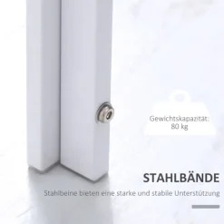 Rootz spisebord - køkkenbord - stort bord - moderne, holdbart, sæder til 4, robust og elegant - 120 cm x 60 cm x 75 cm - Hvid