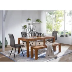 Rootz Spisebord - Spisebord - Massivt træ - 140 x 80 cm - Brun - - Håndlavet - FSC