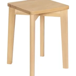 Rootz spisebordsstol i træ - Bøgestol - Stabelbar skammel - Fugtbestandig - 31 cm x 44,5 cm x 31 cm