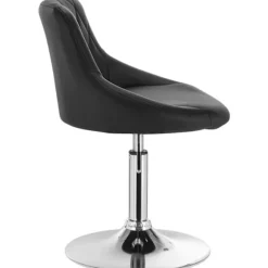 Rootz sæt med 2 barstole - Justerbare bordstole - Drejelige barstole - Komfortable, alsidige, robuste - Kunstlæder og krom - 47 cm x 37 cm x 66-82 cm | Fyndiq