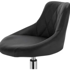 Rootz sæt med 2 barstole - Justerbare bordstole - Drejelige barstole - Komfortable, alsidige, robuste - Kunstlæder og krom - 47 cm x 37 cm x 66-82 cm | Fyndiq