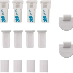 Rootz sæt med 4 væghylder - Displayhylder - Opbevaringsreoler - Holdbar MDF & PVC finer - Nem installation - Fugtbestandig - Understøtter op til 15 kg | Fyndiq