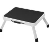 Rootz Step Taburet - Sammenfoldelig - Anti-Slip - Kompakt - Lille - Taburet - Campingtaburet - TÜV Süd-certificeret - Sort- Hvid - 37,5 x 4 x 26,5 cm | Fyndiq