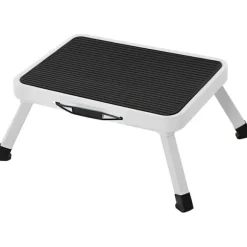 Rootz Step Taburet - Sammenfoldelig - Anti-Slip - Kompakt - Lille - Taburet - Campingtaburet - TÜV Süd-certificeret - Sort- Hvid - 37,5 x 4 x 26,5 cm | Fyndiq
