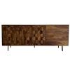 Rootz Stilfuld industriel skænk - Loft Design Sideskab - Geometrisk opbevaringsenhed - Håndlavet unikt stykke - 175 cm x 70 cm x 40 cm