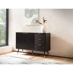 Rootz Stilfuld kommode - Moderne Kommode - Elegant opbevaringsenhed - Rigelig opbevaring, Anti-Slip Design - 120 cm x 80 cm x 40 cm