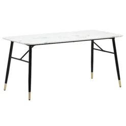 Rootz Stor spisebord - Moderne spisebord - Marmor Look Bord - Sæder 8 personer - 180 cm x 90 cm x 76 cm