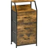 Rootz Storage Cabinet - Stof skuffer - MDF -hylder - Stålramme - Justerbare fødder - 44x29x92 cm
