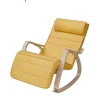 Rootz Swingstol - Rockende lænestole - Løbstole - 5 -trins justerbar fodstøtte - Birch Wood - 121,5 cm x 67 cm x 84 cm