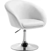 Rootz Swivel Lounge Chair - Ergonomisk kontorstol - Justerbar skrivebordsstol - Komfortabel, støttende, holdbar - Kunstlæder - 41cm x 40cm x 74-87cm | Fyndiq