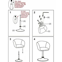 Rootz Swivel Lounge Chair - Ergonomisk kontorstol - Justerbar skrivebordsstol - Komfortabel, støttende, holdbar - Kunstlæder - 41cm x 40cm x 74-87cm | Fyndiq