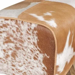 Rootz Taburet - Taburet - Puf - Fodskammel - Gedeskind - Mango Træ - Brun/Hvid - Springbok