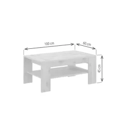 Rootz Titan Sofabord - Nox Oak NB - Træmateriale - Modulær design - FSC Certified - Ca. 100 x 45 x 60 cm