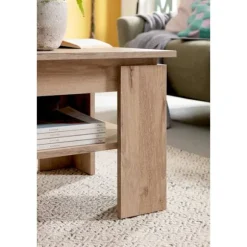 Rootz Titan Sofabord - Nox Oak NB - Træmateriale - Modulær design - FSC Certified - Ca. 100 x 45 x 60 cm