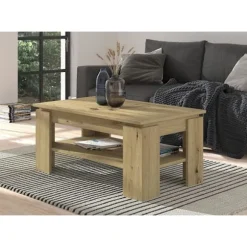 Rootz Titan Sofabord - Træmateriale - Artisan Oak Replica - Bæredygtig produktion - 100 cm x 45 cm x 60 cm