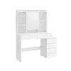 Rootz Toiletbord med LED-lys - Sminkebord - Makeup skrivebord - Moderne - Cloud White - 120cm x 60cm x 75cm